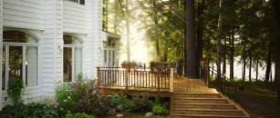 sun rays wooden patio lakehouseAC Photography1500x2